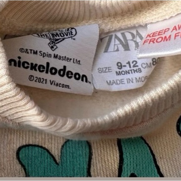 Zara Paw Patrol Sweatshirt 🐾 Size 9-12 Months - Picture 3 of 3